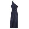 Fashion Style 2024 Summer New Women's Clothing Elegant Asymmetry Silk Satin Texture Dress 8372074 515