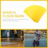 iplusmile 10-Piece Tennis Line Marker Set, 345mm x 70mm, Yellow, Training Equipment, Non-Slip Flat Markers, Soccer, Pickleball Court Tape, Court Line