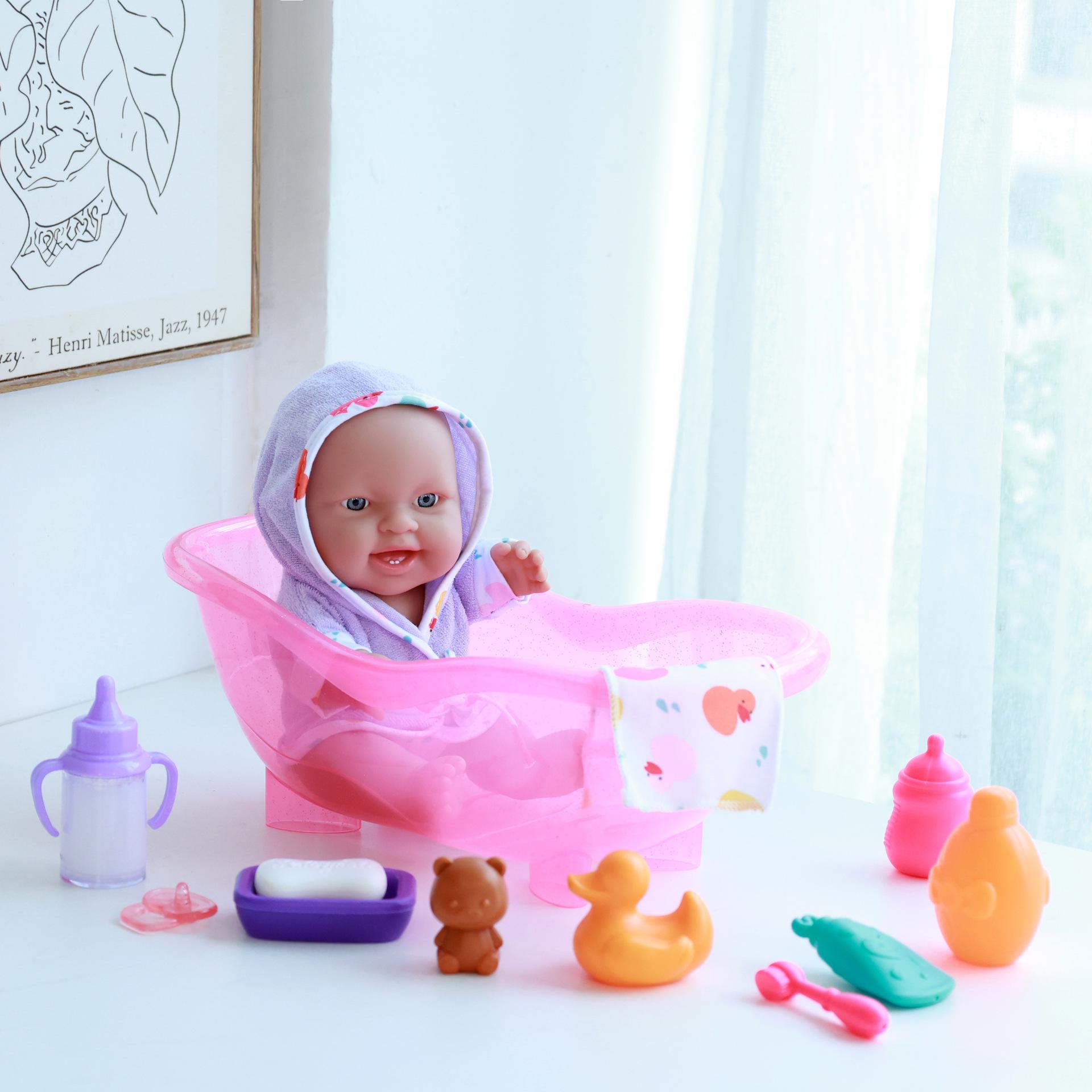 10-inch Reborn Doll Simulation Bath Set - Children s Toy Doll Playhouse 25 cm