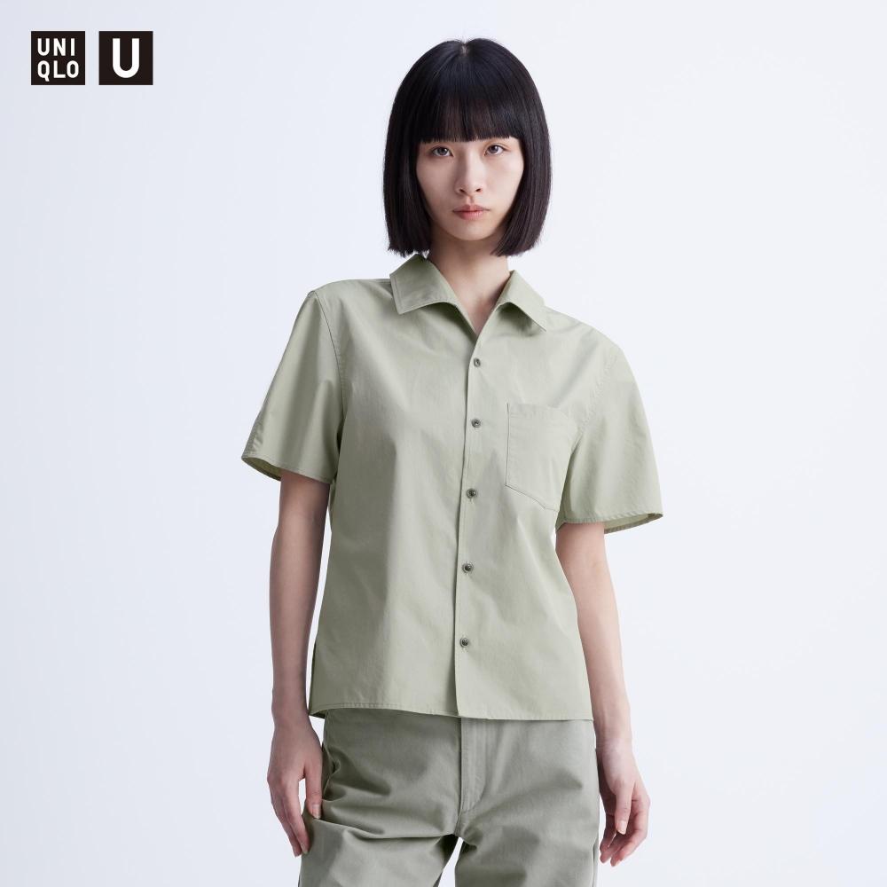 

UNIQLO компактная рубашка с широким воротником и короткими рукавами