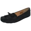 UGG Whitley Driver Schafsleder Retro Bequeme Slipper Damen Slipper Schwarz 1095532-BLK