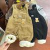 Jardineira de Veludo Cotelê para Bebê Inverno Quente Calças de Algodão para Menina Outono & Roupas de Bebê Roupas Infantis Jardineira