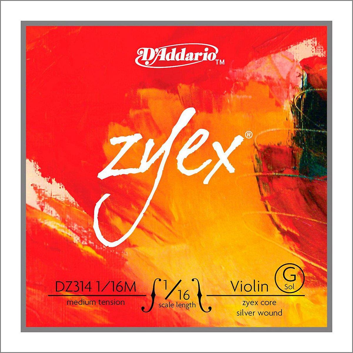 

Струны Zyex для скрипки G среднего натяжения D Addario, DZ314, 1/16M,