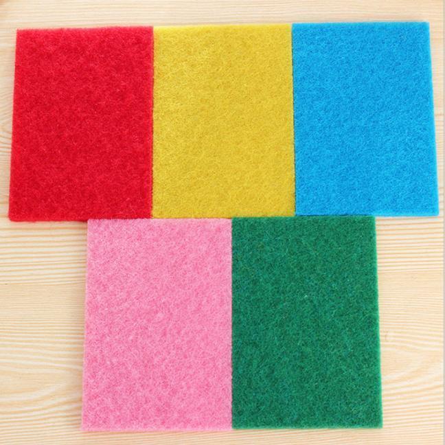 10pcs NEW Kitchen Home Scouring Scour Scrub Cleaning Pads Random Color