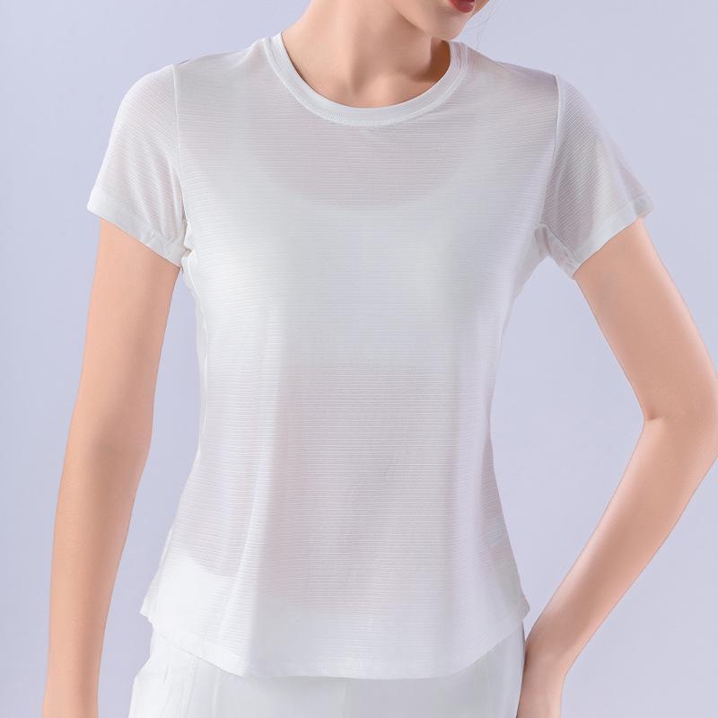 Summer Mesh Quick-Dry Yoga Short Sleeves - Thin, Elastic, Cool & Breathable