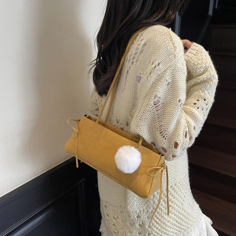 Baguette bag women's 2025 new armpit bag handbag retro suede matte premium shoulder women's bag