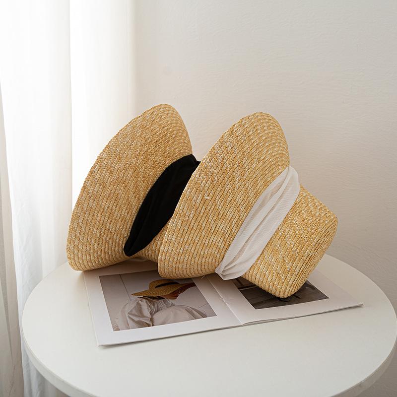 Straw Sunshade Strap, Big Eaves, Straw Straw Hat, Summer Travel Sunscreen, Concave Beach Hat