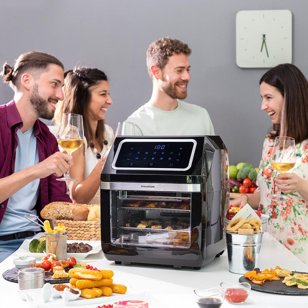 Air Fryer InnovaGoods Fryinn Pro Max 12000 Black 1800 W 12 L Stainless Steel