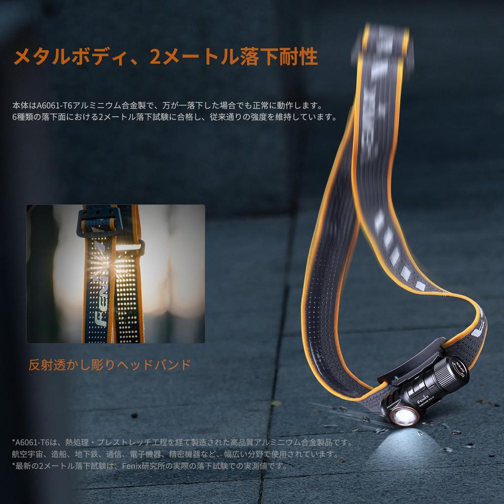 Fenix HM50R LED 700 Bright Dual IP68 115 Meter Detachable Dual Red and White Light Helmet Emergency Outdoor Night Power Outage Preparedness V2.0