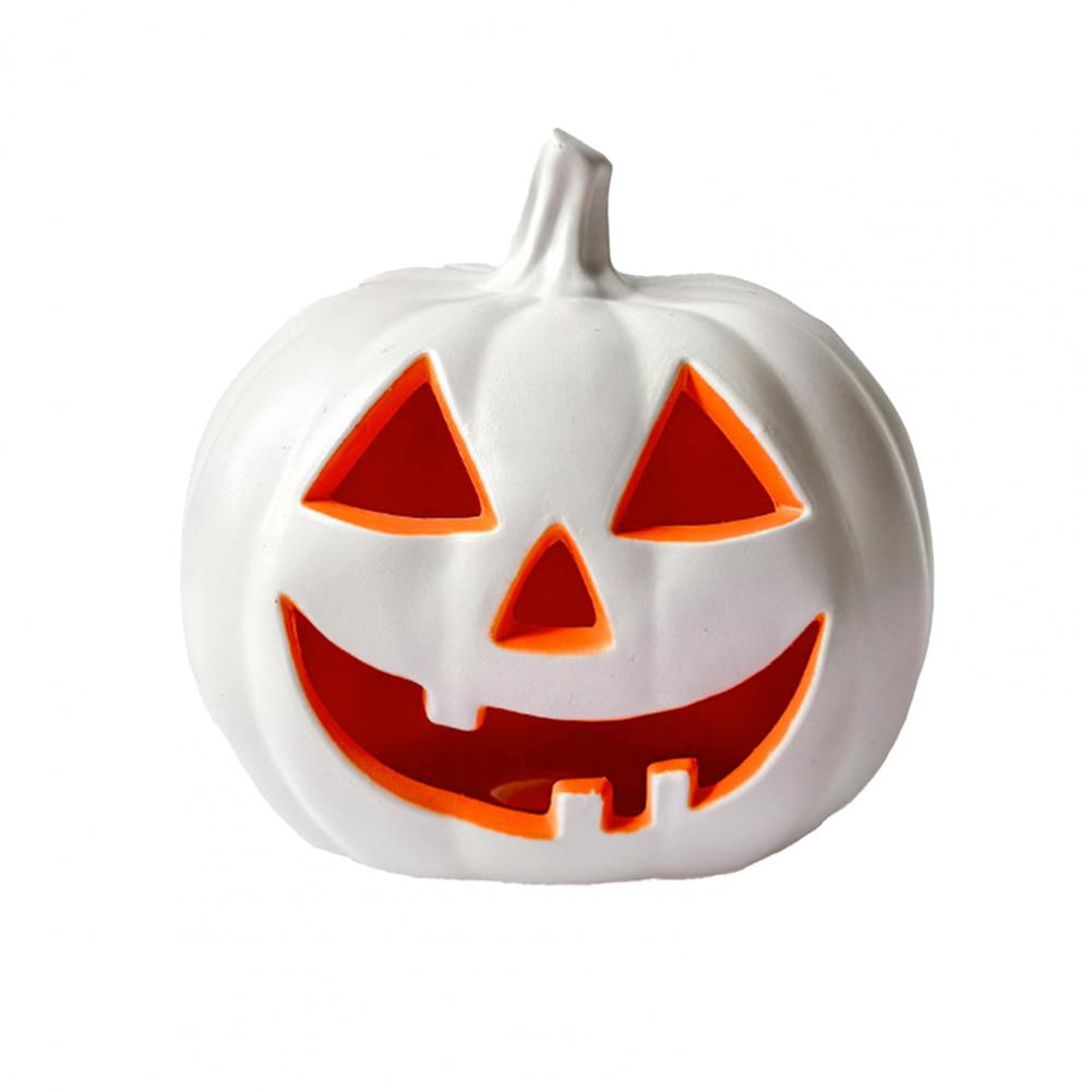 Pumpkin Lantern Decoration Halloween Pumpkin Lights Festive Led Pumpkin Lanterns for Halloween Party Home Decor белый