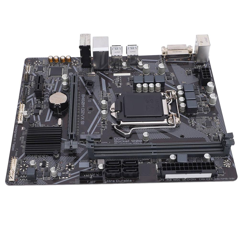 B460M D2VX SI Desktop-PC-Motherboard 2 X DDR4 DIMM-Slot Unterstützung LGA 1200 M.2-Schnittstelle PCI E 3.0 M ATX-Motherboard für