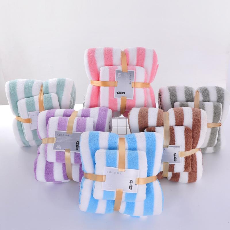 Cloth Spa Body Wrap Large Fast Drying Face Hair Towels Coral Velvet Towel Bath Shower Super Soft