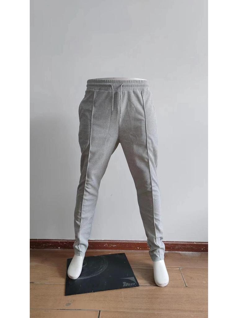 2023 Men's Waffle Drawstring Sports Casual Trousers - European and American Style
