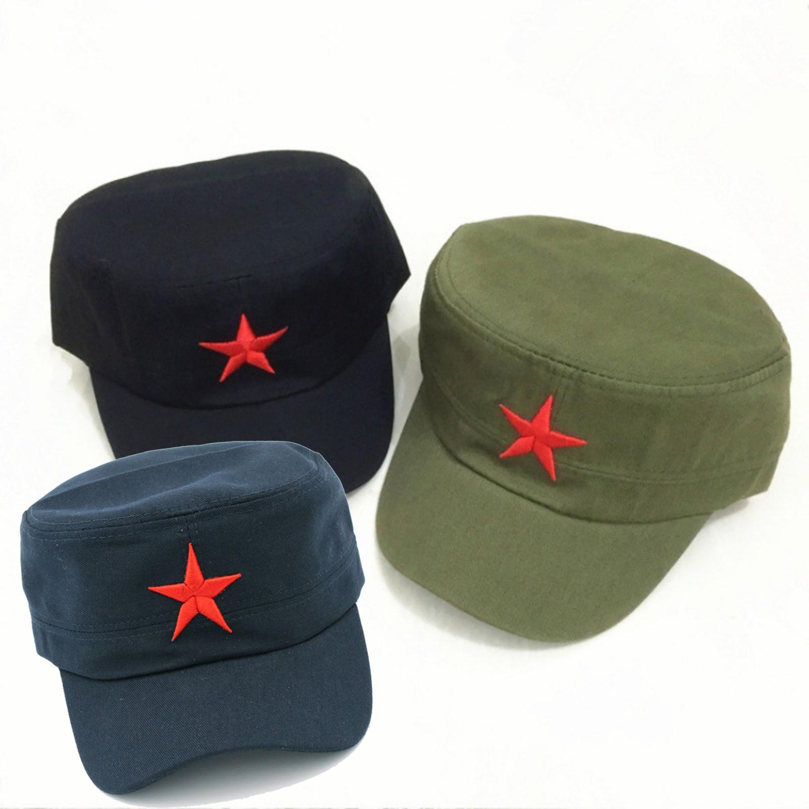 

Шляпа с пятиконечной звездой, Повседневная шляпа One Size армия зеленый