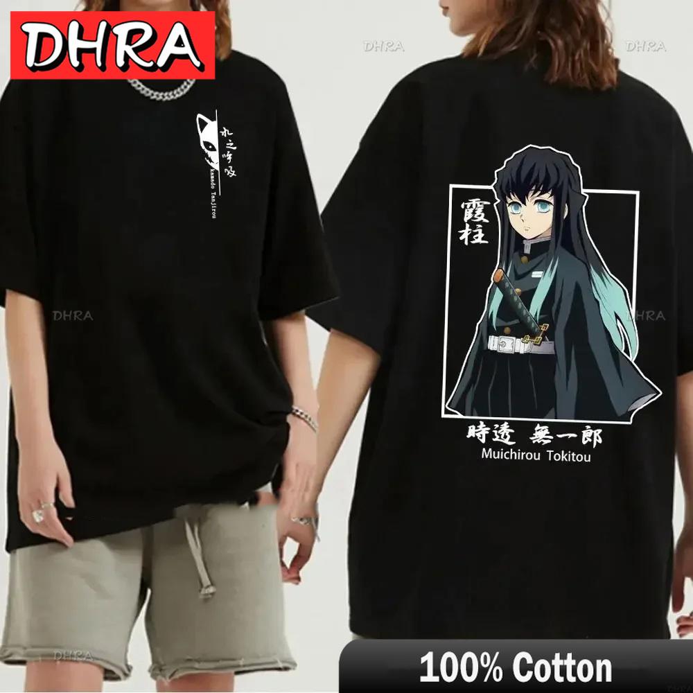 Japanese Anime Demon Slayer Graphic Zenitsu Shinobu TShirt Fashion Tanjiro Inosuke Zenitsu Womens T Shirt Men Tees Nezuko Tops