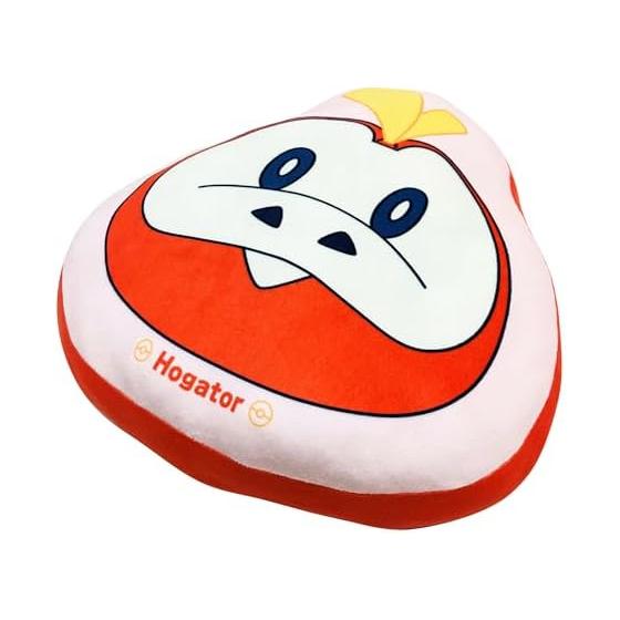 MORIPiLO Hugging Pillow Pokemon Fuecoco (Mochi Mochi Face Cushion) Gentle & Fluffy Mochi Texture, Plush Toy, Nap Pillow, Red, 30x25x8cm, Character,