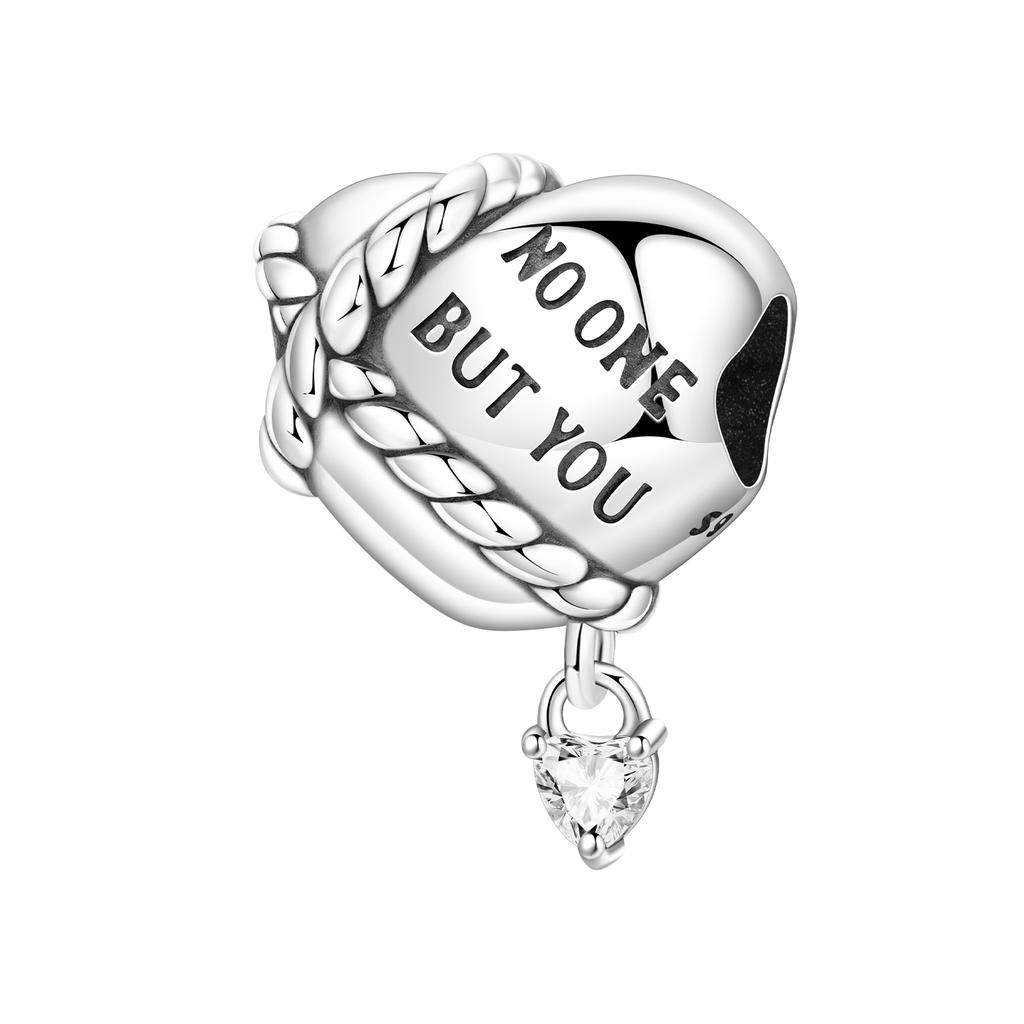 NEW 925 Silver Charm Beads Fit Original Bangle DIY Star Moon Sun Cross Heart Designs Perfect Party Gift