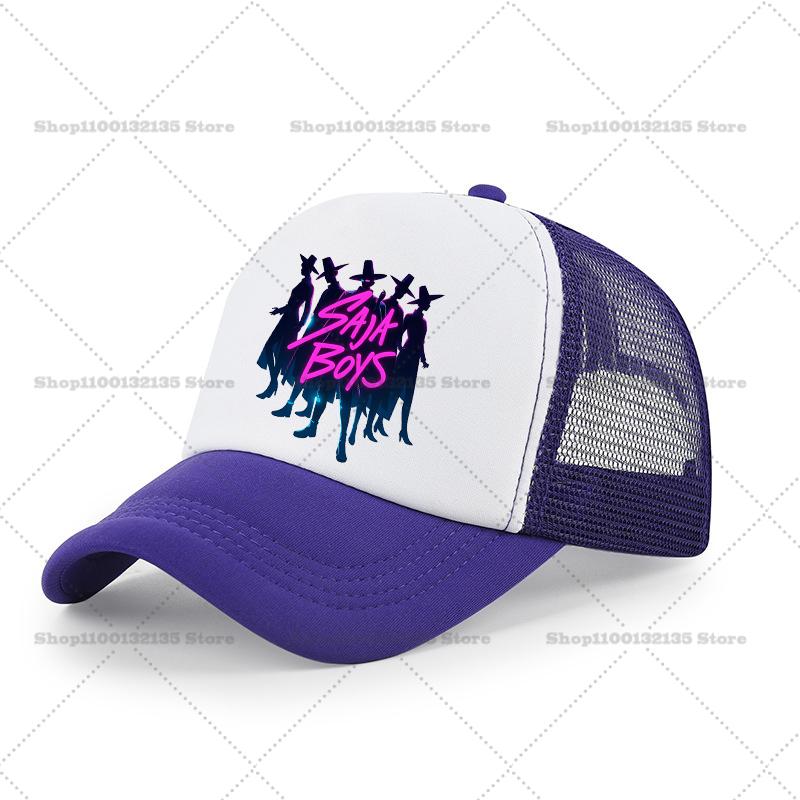 KPoP Demon Hunter Summer Baseball Cap Cartoon Anime Print Hat Boy Girl Breathable Kid Hat HipHop NetCap Kawaii Kids Toy Gift