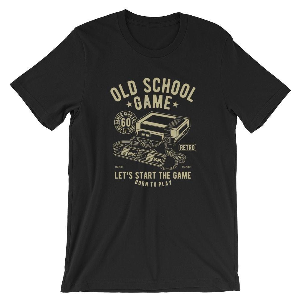 

Old School Game T-Shirt. Video Gamer 100% Cotton Premium Tee NEW L