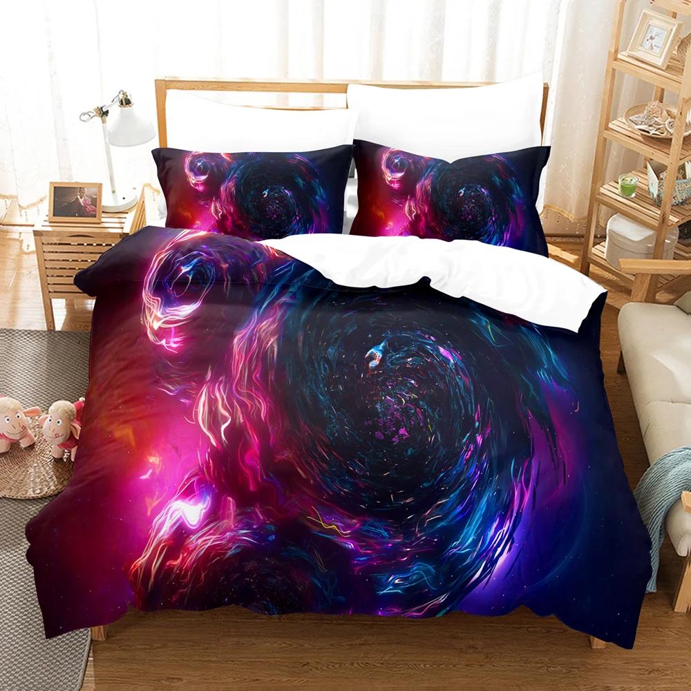 Abstract Art Duvet Cover Set Black and White Pattern King Queen Size for Kids Boys Girls Bedding Set Polyester Comforter Cover