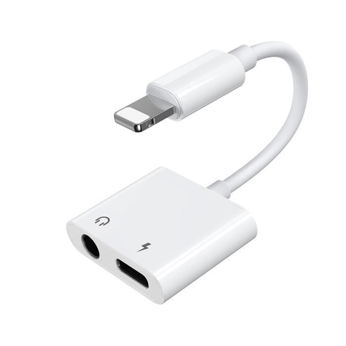 Blesk na 3,5 mm audio + adaptér portu Lightning pro mobilní telefon iPhone