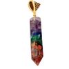 European American Fashion Colorful Natural Stone Gem Crystal Necklace for Women Wedding Jewelry