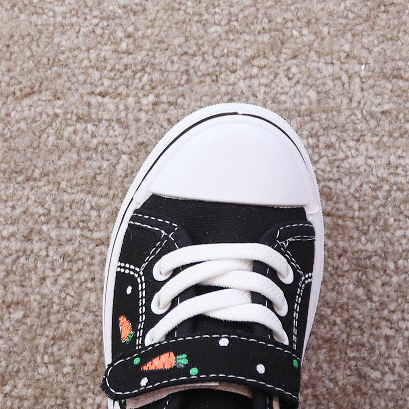 Kids Shoes Girl Sneakers Cute Cartoon Rabbit Flats Children Casual Sneakers Canvas Sports Tennis Shoes for Girl