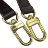 Used LOUIS VUITTON Shoulder strap leather Brown For Damier