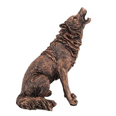 Wolfsstatue aus Kunstharz, innovative Wolfs-Sammelfigur, Dekorationsfigur für Zuhause und Büro