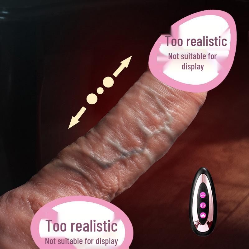 Silicone Giant Dildo Vibrator - Soft Flesh Adult Toy for Women