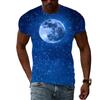 Grafická trička Summer Night Scene Muži Módní trend Kreativní vzor Tričko Hip Hop harajuku Pohledná trička s 3D tiskem Topy