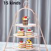 Stainless Steel Creative 3 Layer Afternoon Tea Snack Tea Desserts Break Display Show Stand Pastry Cake Rack Dessert Tableware