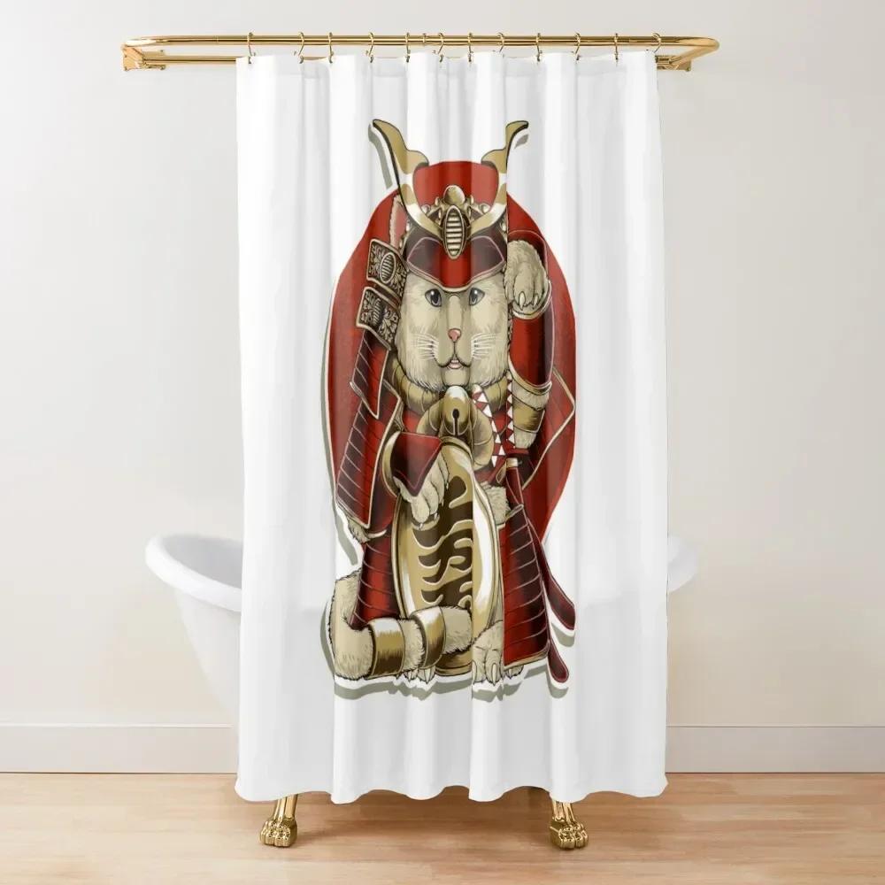 

Japanese Lucky Cat Gold Coin Bathroom Bath Decor Polyester Fabric Shower Curtains With Hooks W60H190(CM)-1 Pcs
