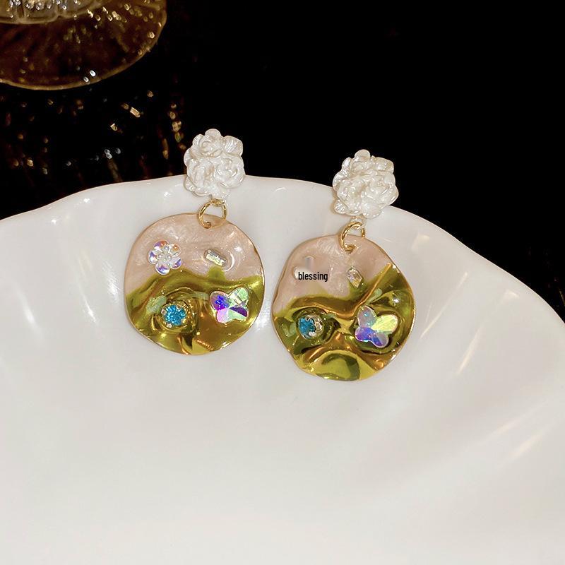 

Винтажные французские ретро серьги-капли с жемчугом: Подвески «Серебряные иглы» в придворном стиле