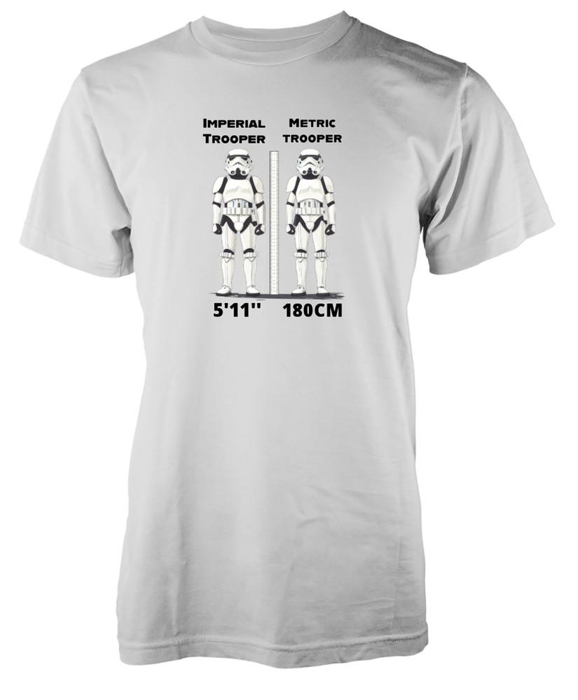 

Star Wars Storm Trooper Measure Imperial Metric Novelty Funny Kids T-shirt 4XL