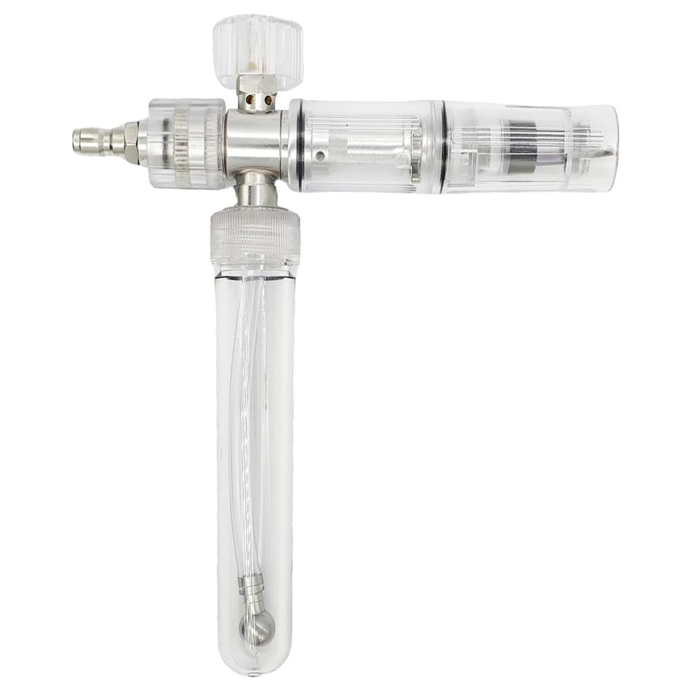 35ml Water Foam Pot with 1/4 Inch Quick Connector Soap Foam Spray Bottle Adjustable Car Wash Foam Sprayer for Car Wash