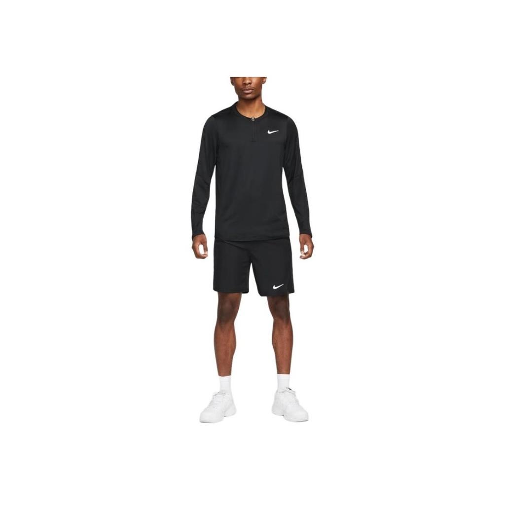 Nike Dri-Fit Round Neck Spliced Quick-Dry Breathable Long Sleeve Sweatshirt Men sweatshirt Black White DD8371-010
