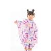 Ogawa Kids' Rain Poncho, 90cm, Kukka Hippo, Violet, with Reflective Tape, Hippopotamus-Shaped Backpack with Storage Bag, 83363