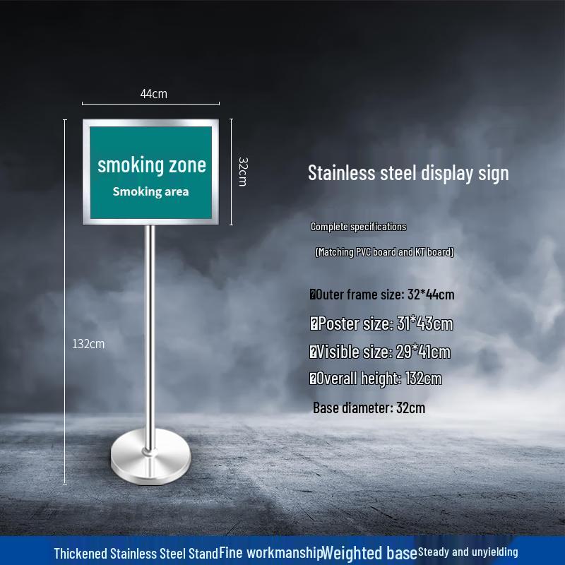 Oushimai A3 Adjustable Silver Stainless Steel Display Stand