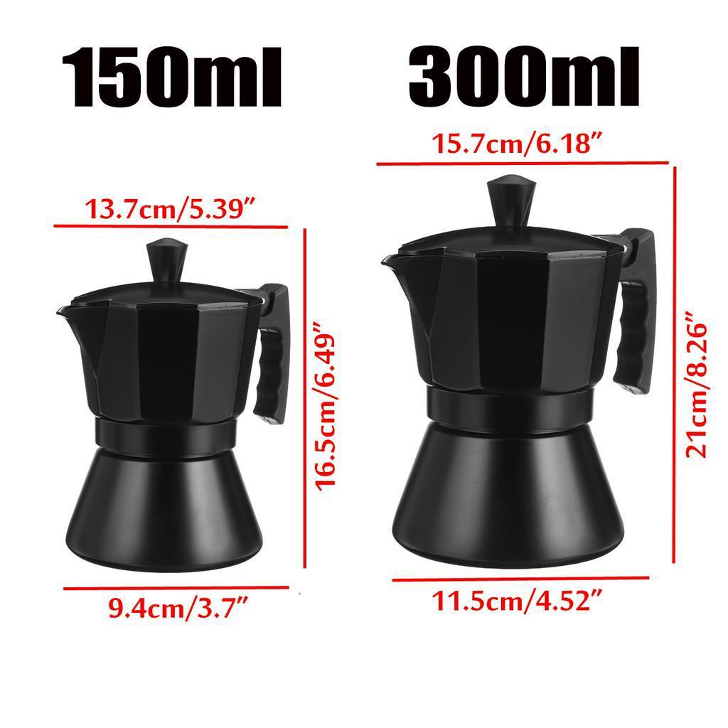 Kawiarka Moka Pot Aluminiowa Mocha Espresso Perkolator Garnek 3 filiżanki/6 filiżanek Kawiarka na kuchenkę Kawiarka