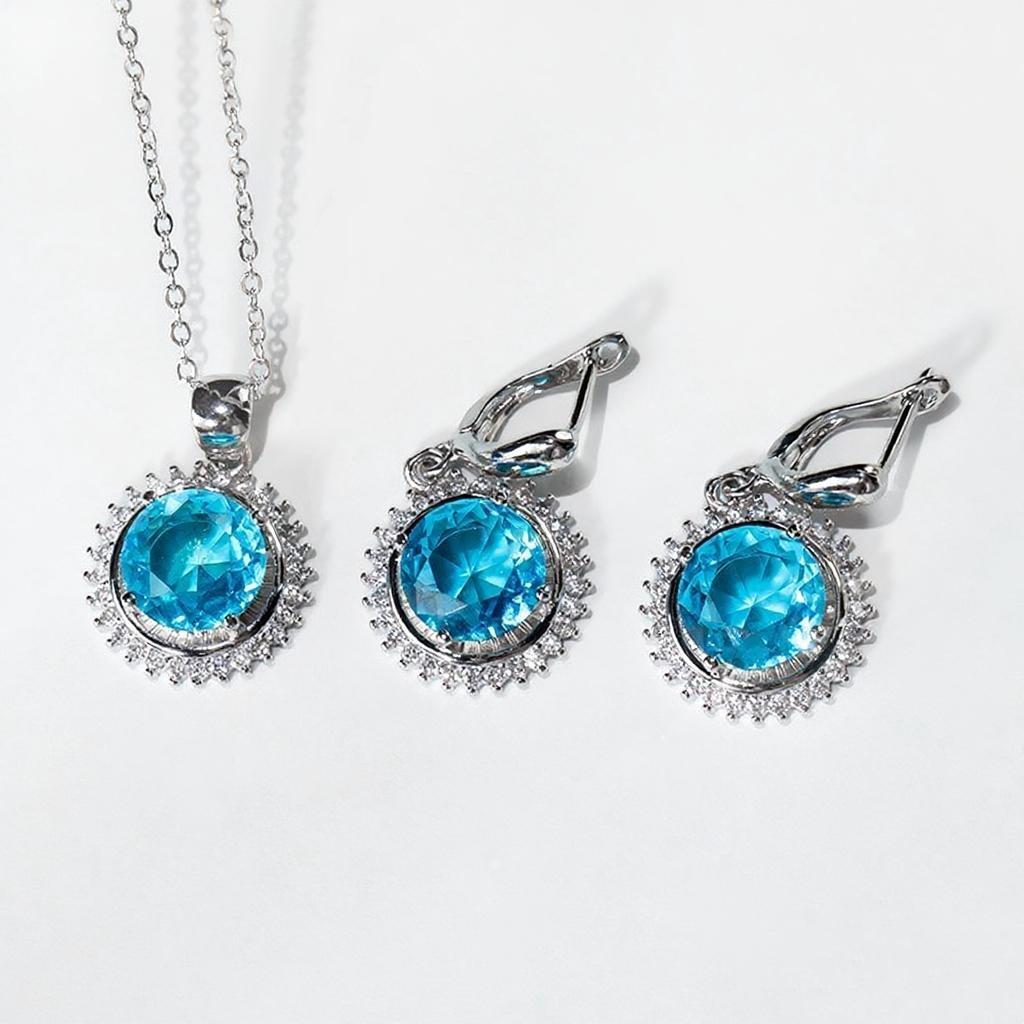 2026 Premium Design Jewelry Set Women's Jewelry Necklace Earrings Non-fading Earrings Light Luxury