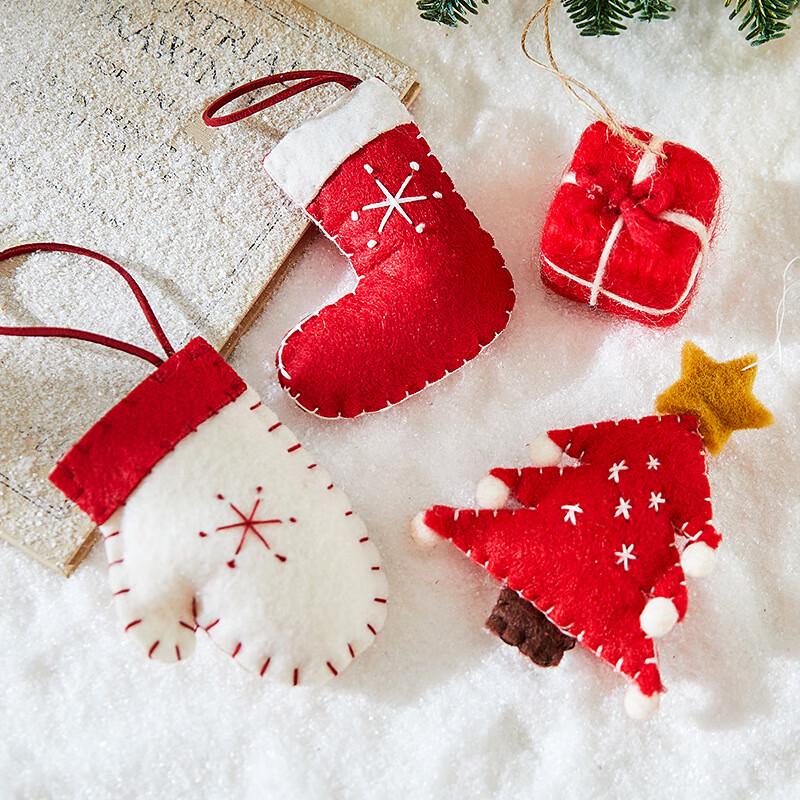 Yuanzu Felt Christmas Tree Ornaments Set