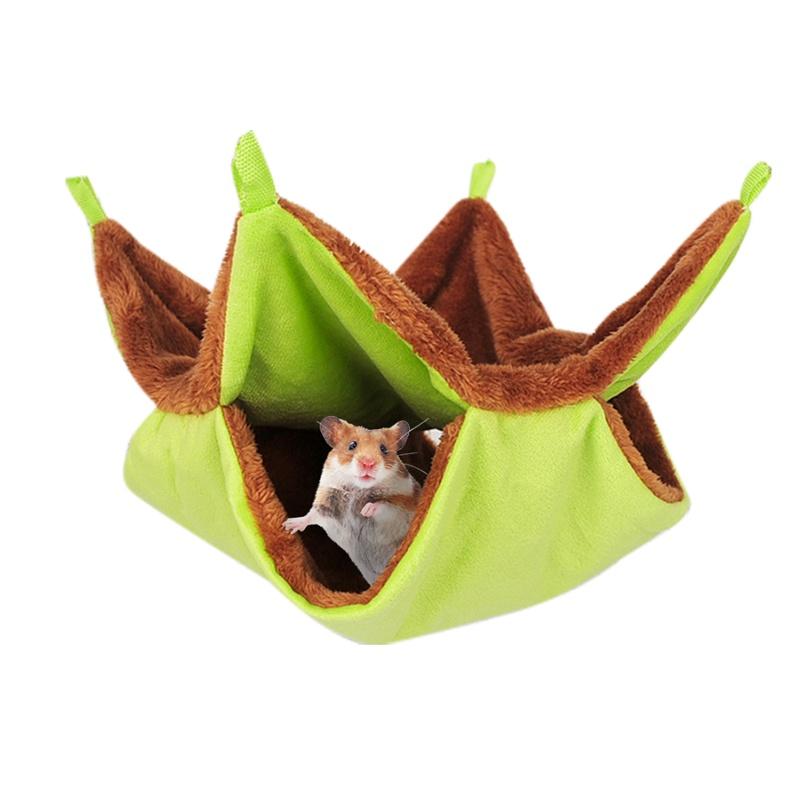 

Soft And Warm Hammock For Small Pets Perfect For Cage Or Playpen Green 35cm*35cm