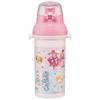 Skater Children's Plastic Water Bottle 480ml One Push Open/Close Antibacterial Child Friendly Lightweight Antibacterial Treatment Made In Japan Wandaf