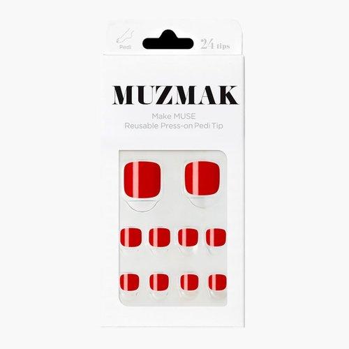 MUZMAK Reusable Pedi Tip Sweet Red Pedi