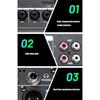 6Channel Audios Mixer USB Mixing Board With Wireless Streaming Audios Effect Basses/Trebles Controls For Podcast Setups