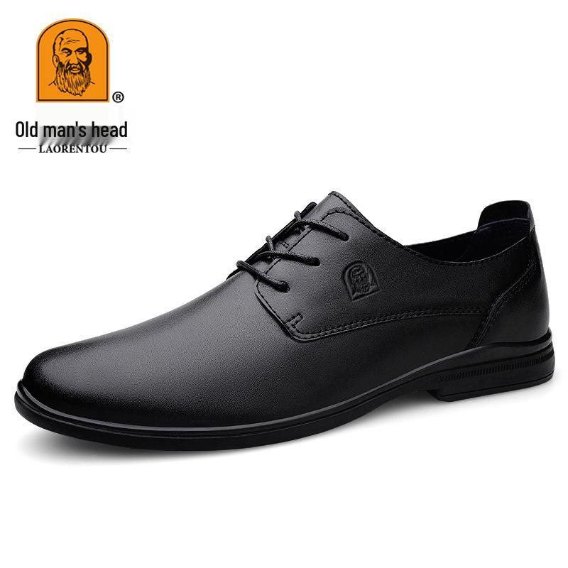 Laoren Tou Men s Leather Business Shoes - Genuine Cowhide Casual & Comfortable Formal Footwear 42