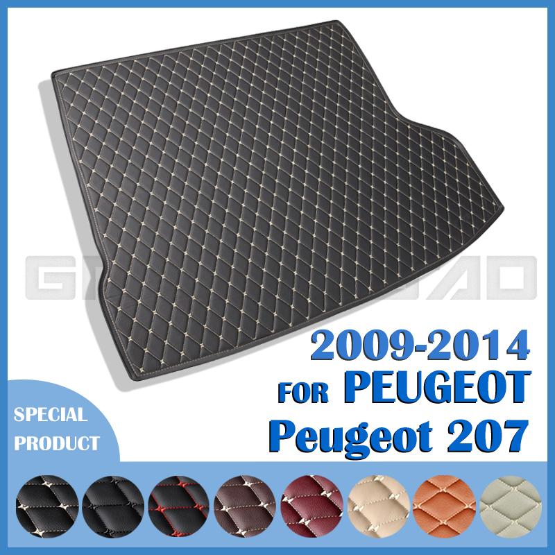 

Коврик в багажник автомобиля для PEUGEOT 207 2009 2010 2011 2012 2013 2014 автомобильные аксессуары на заказ авто интерьер