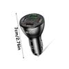 38W USB C Car Charger 4 Port Fast Charging Car Charger Adapter QC3.0 Car USB Charger Multiple Port Adapter for Phone