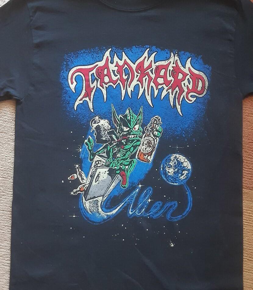 Tankard Band Shirt- Alien Album Short Sleeve Black All Size Shirt VC958 Unisex T-Shirt L